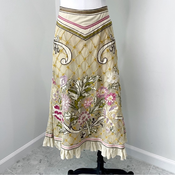 Peruvian Connection Skirts Peruvian Connection Embroidered Floral